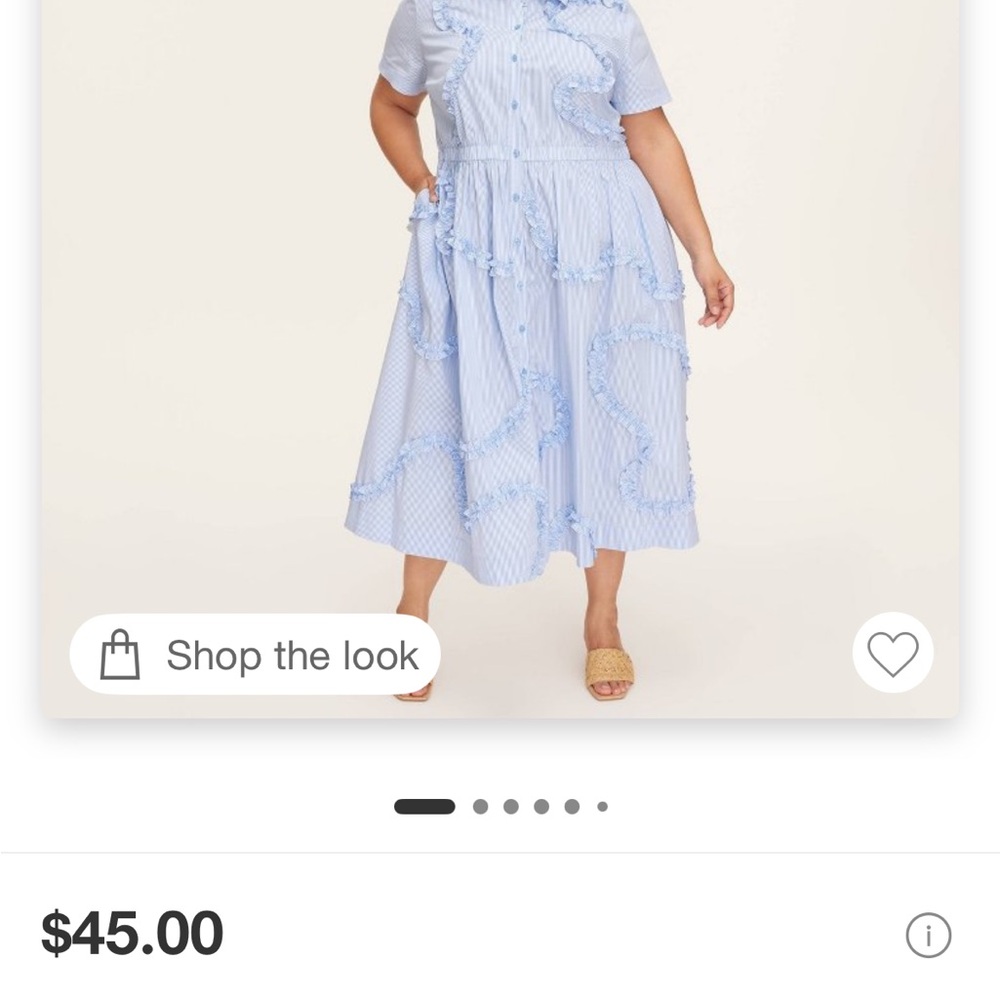 Kate Spade New York x Target Light Blue Ruffle Dress